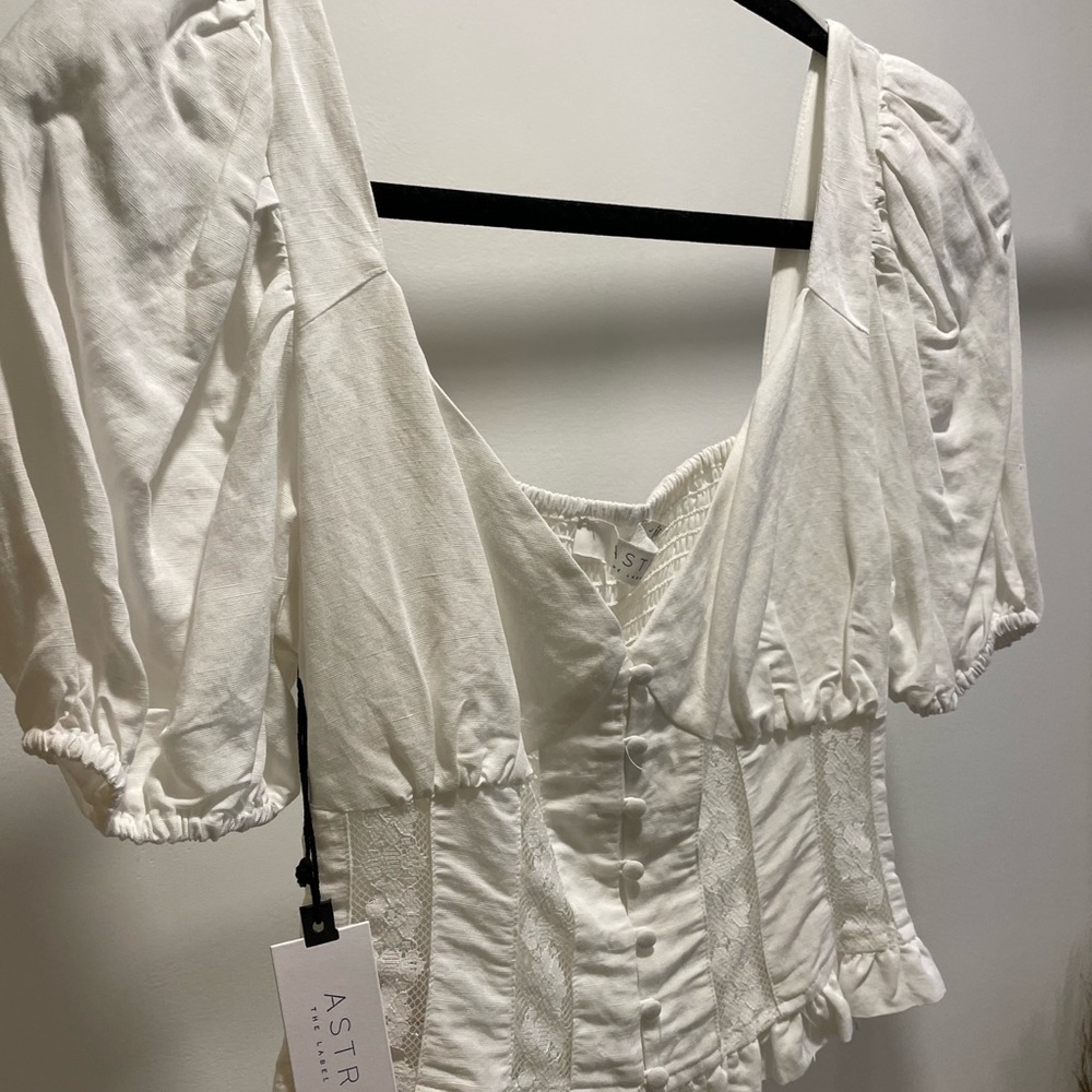 ASTR THE LABEL FOREVER YOURS TOP WHITE - Picture 2 of 3